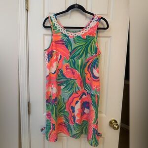 Lilly Pulitzer Colorful Floral Dress Size 8